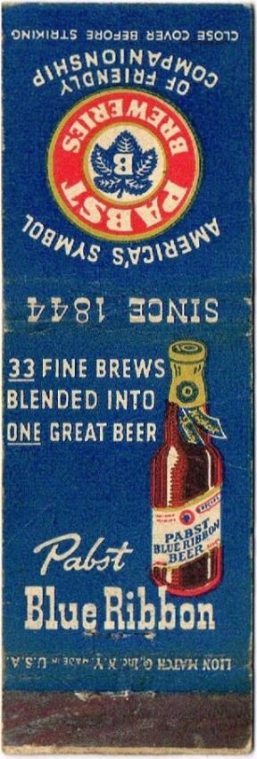 Pabst Blue Ribbon Beer Dupe