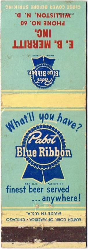 Pabst Blue Ribbon Beer Dupe