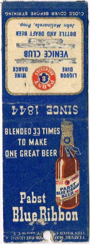 Pabst Blue Ribbon Beer