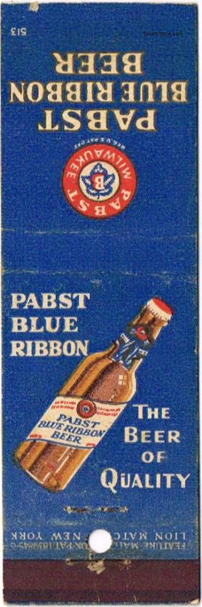 Pabst Blue Ribbon Beer Dupe