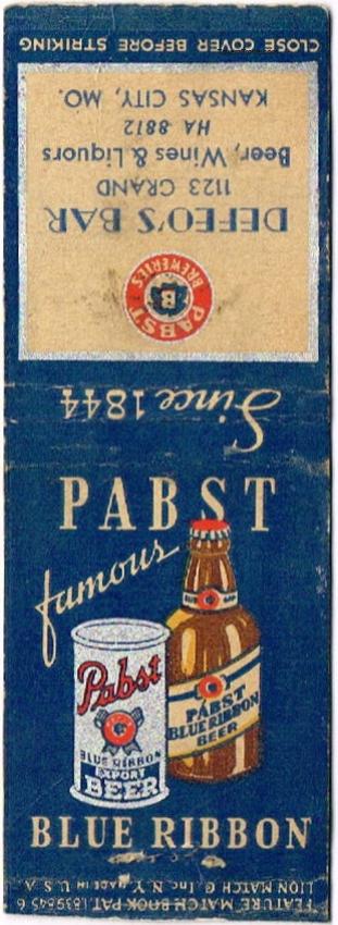Pabst Blue Ribbon Beer Dupe