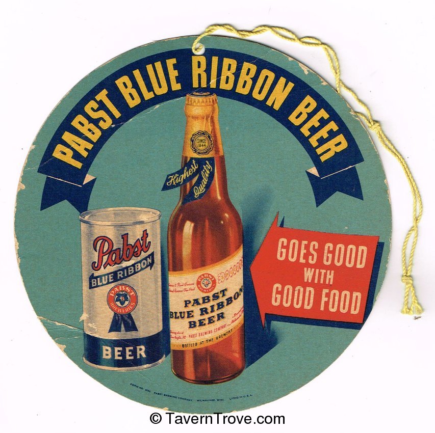 Pabst Blue Ribbon Beer Fan Pull
