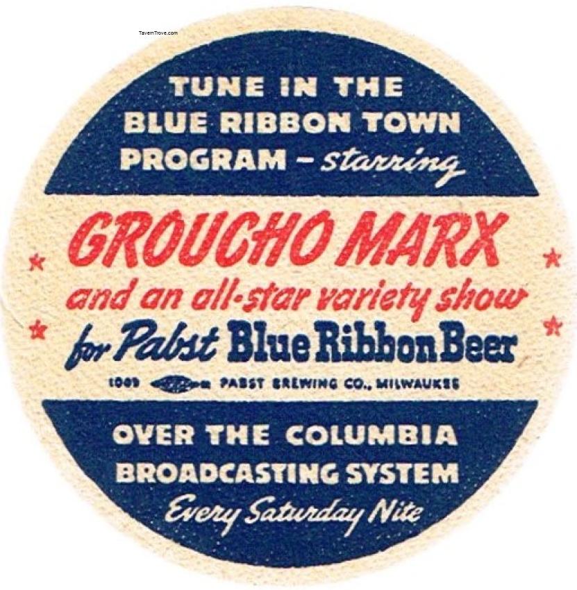 Pabst Blue Ribbon Beer Groucho Marx