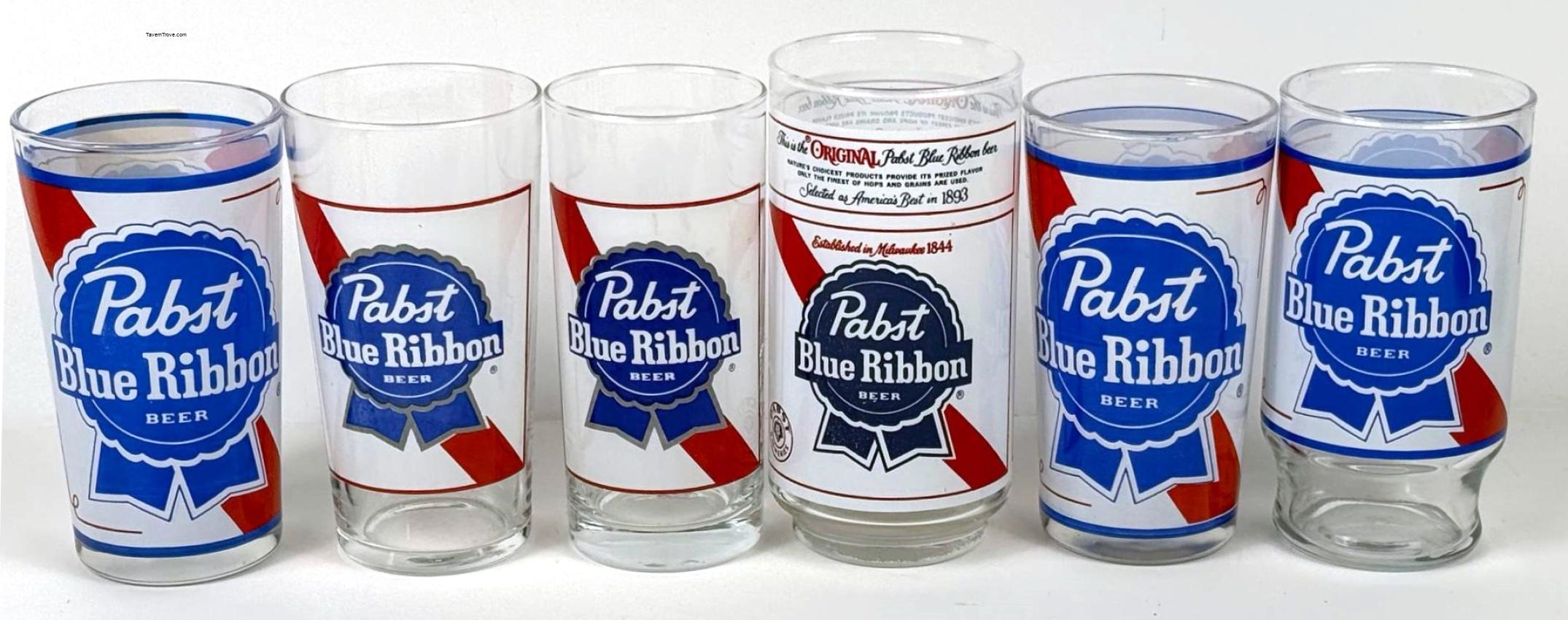 Pabst Blue Ribbon Beer lot of Six