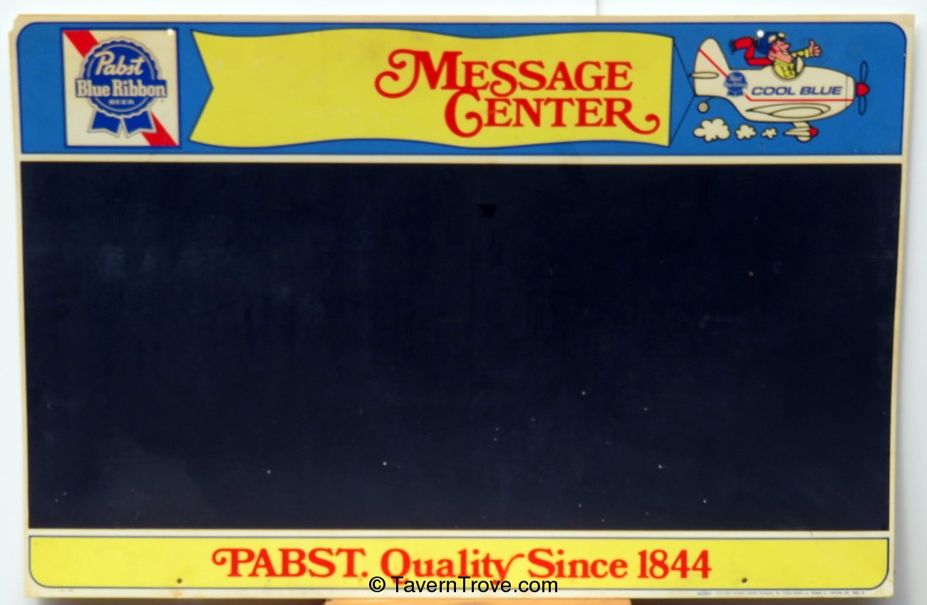 Pabst Blue Ribbon Beer Plastic Chalkboard (P-2244)