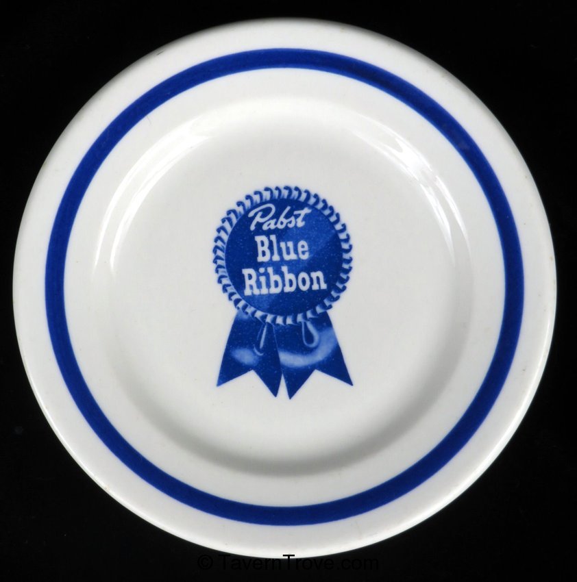 Pabst Blue Ribbon Beer Salad Plate