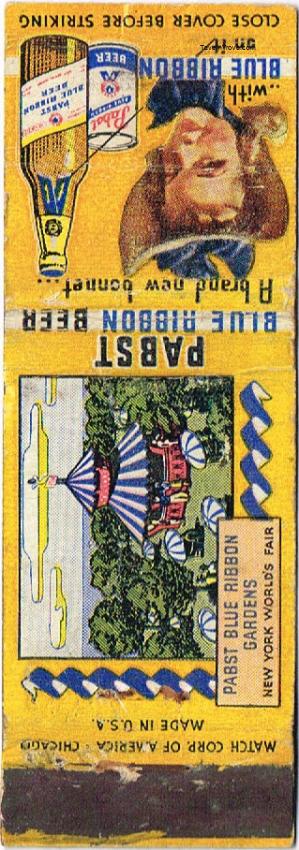 Pabst Blue Ribbon Beer Worlds Fair