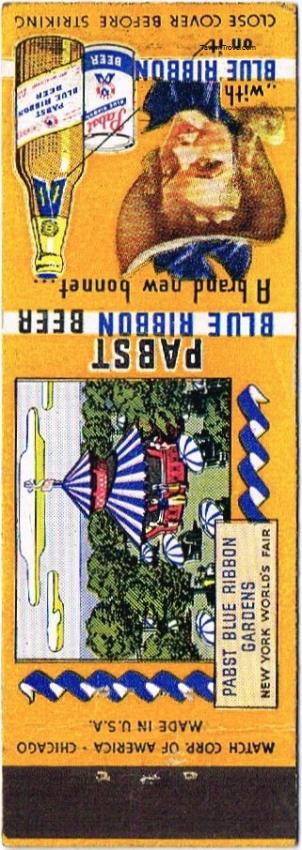 Pabst Blue Ribbon Beer Worlds Fair