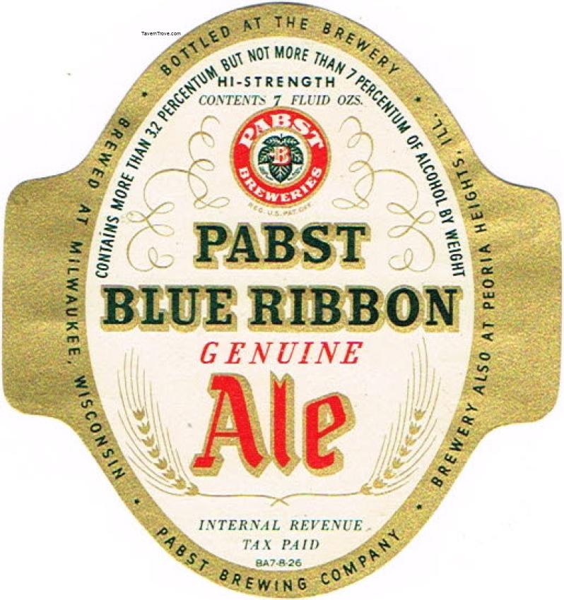 Pabst Blue Ribbon Genuine Ale