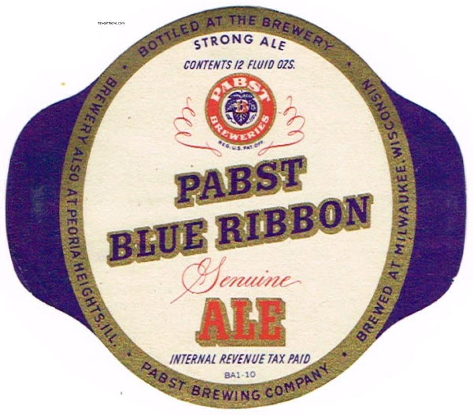 Pabst Blue Ribbon Genuine Ale