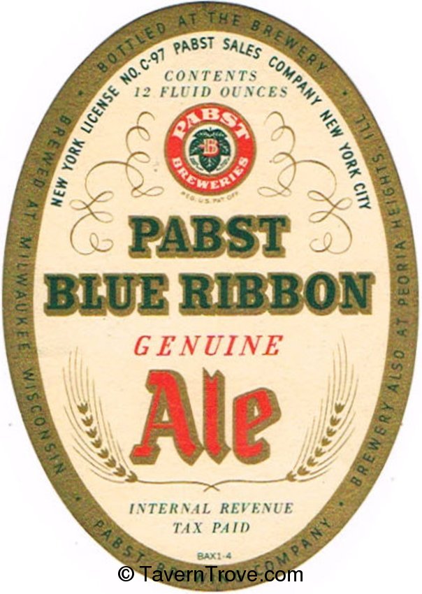 Pabst Blue Ribbon Genuine Ale (NYC)