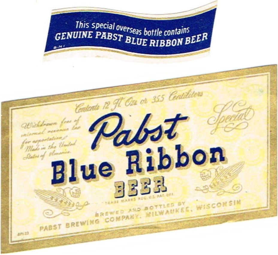 Pabst Blue Ribbon Special Beer