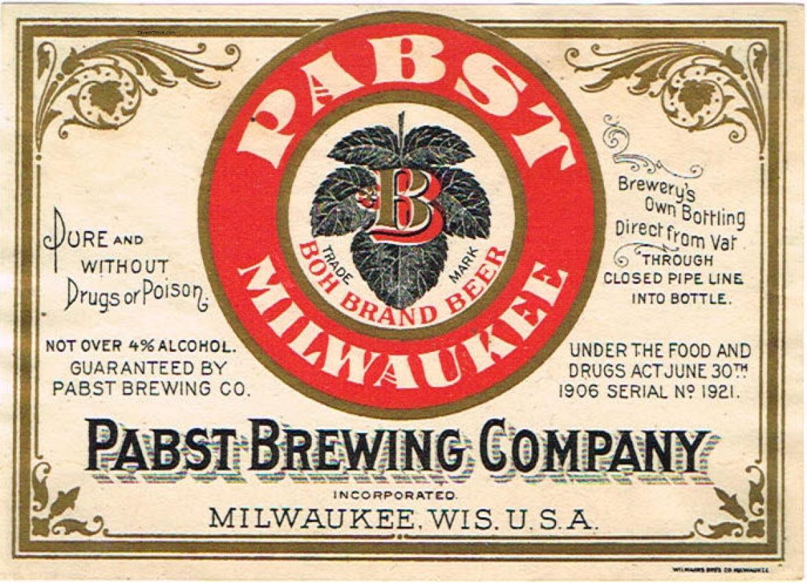 Pabst Boh Brand Beer
