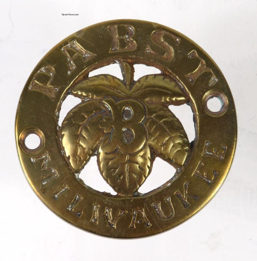 Pabst Breweries Emblem Brass