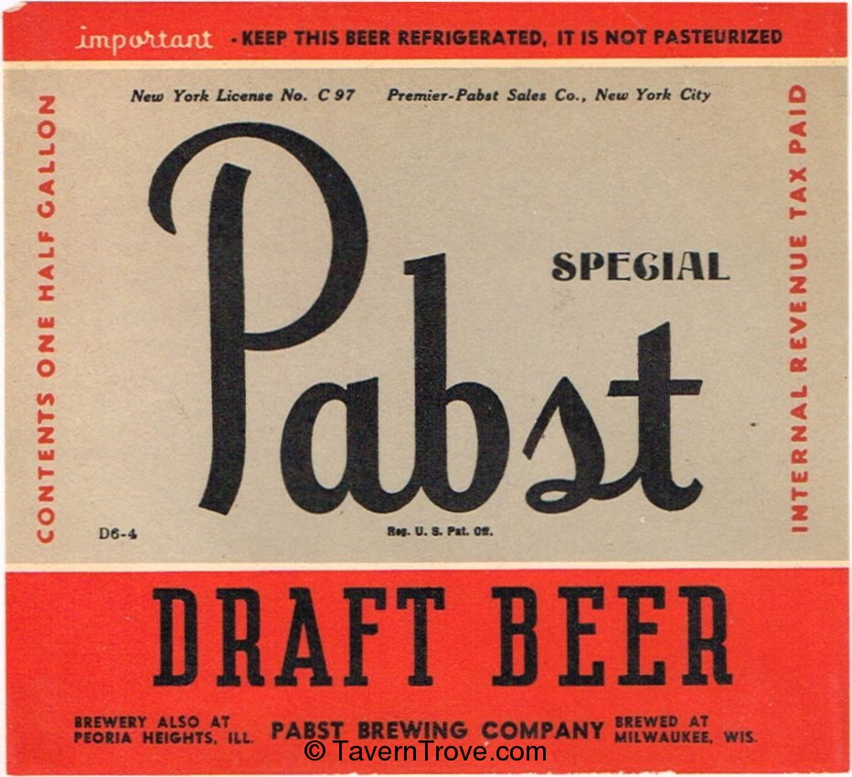 Pabst Draft Beer (NYC)