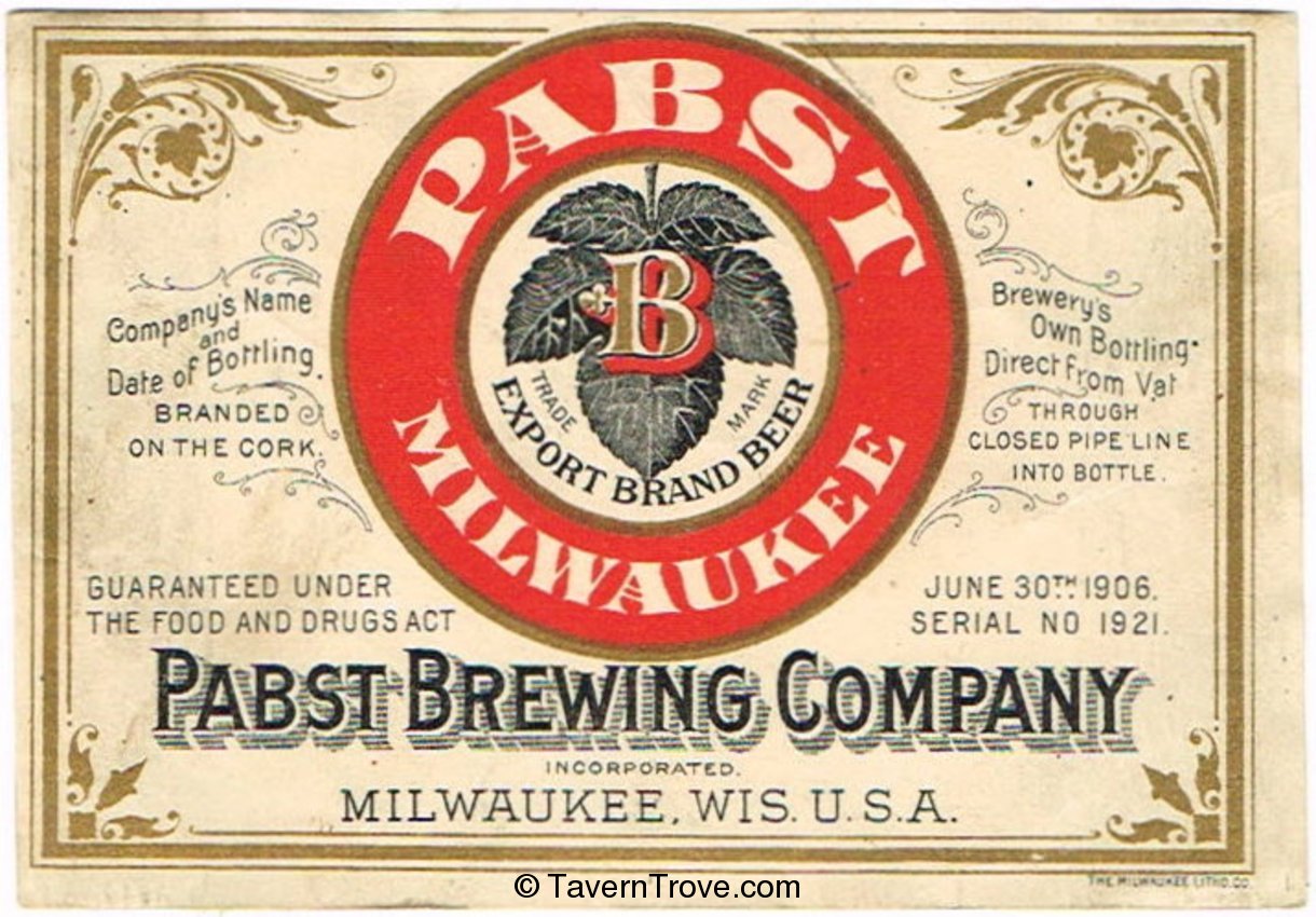 Pabst Export Beer