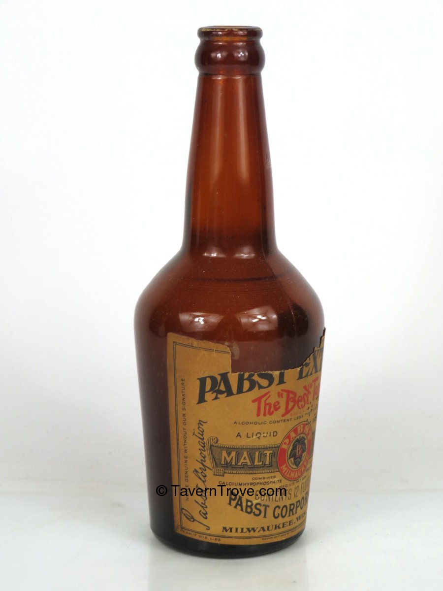 Item 79980 1920 Pabst Extract Paper Label Bottle