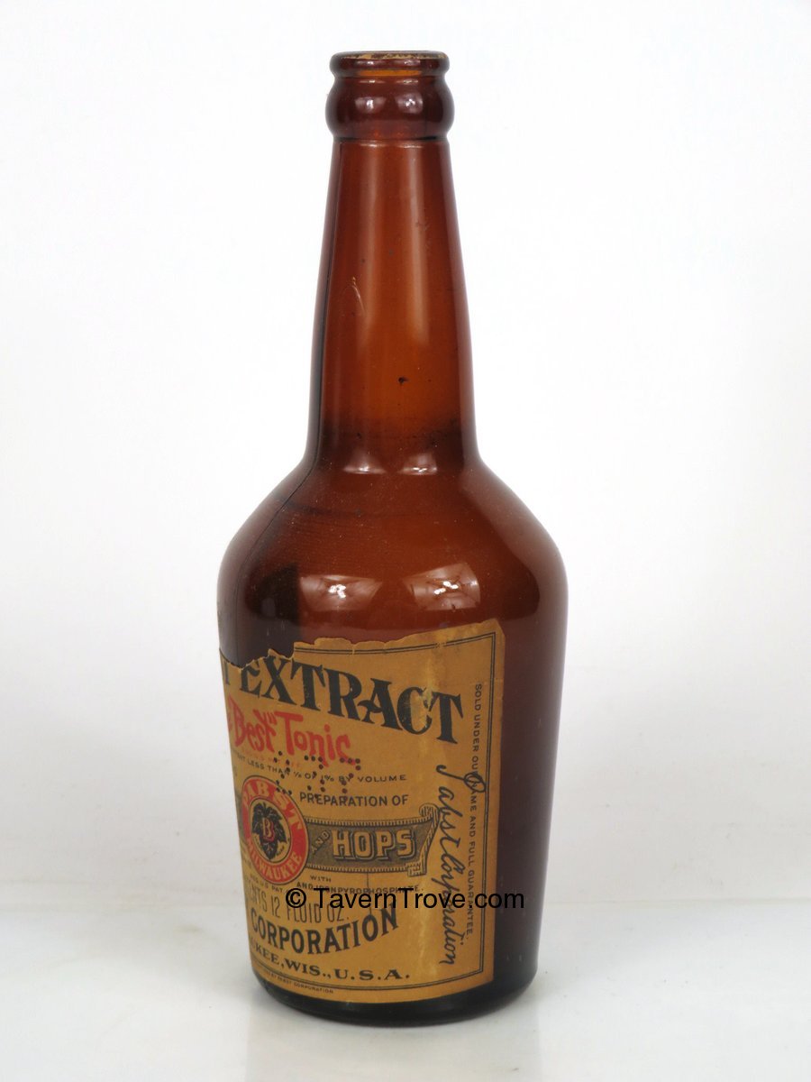 Item 79980 1920 Pabst Extract Paper Label Bottle