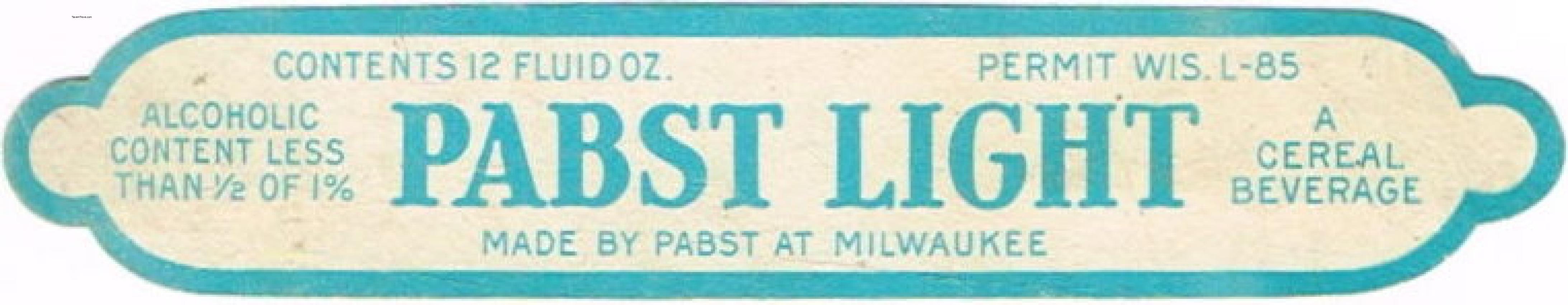 Pabst Light neck sash