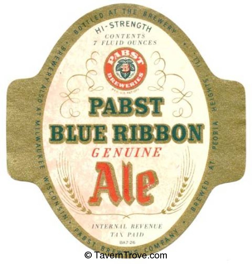 Pabst Blue Ribbon Ale