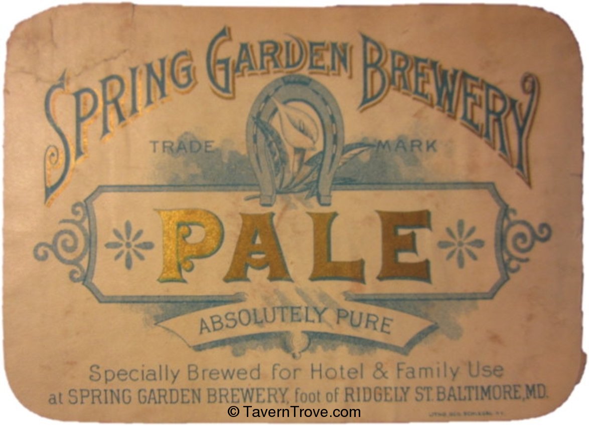 Item 876 1895 Pale Beer Label