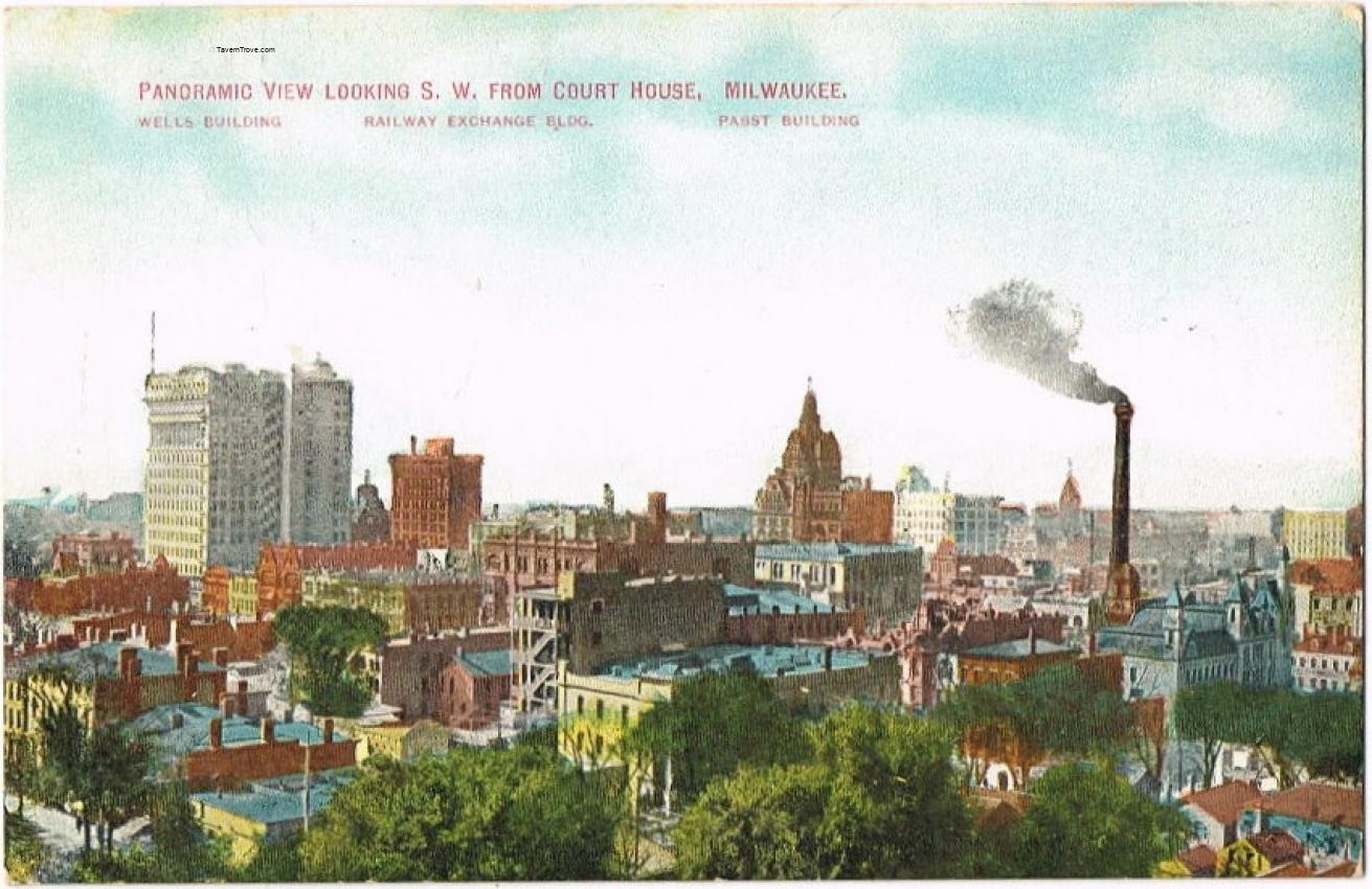 Pabst Building Panoramic View From Courthouse