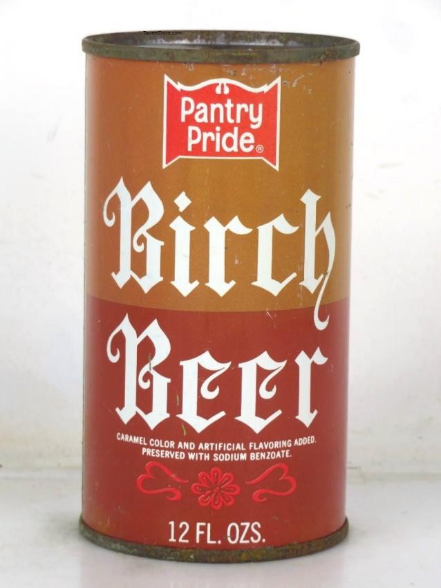 Pantry Pride Birch Beer 12oz Flat Top Can Philadelphia