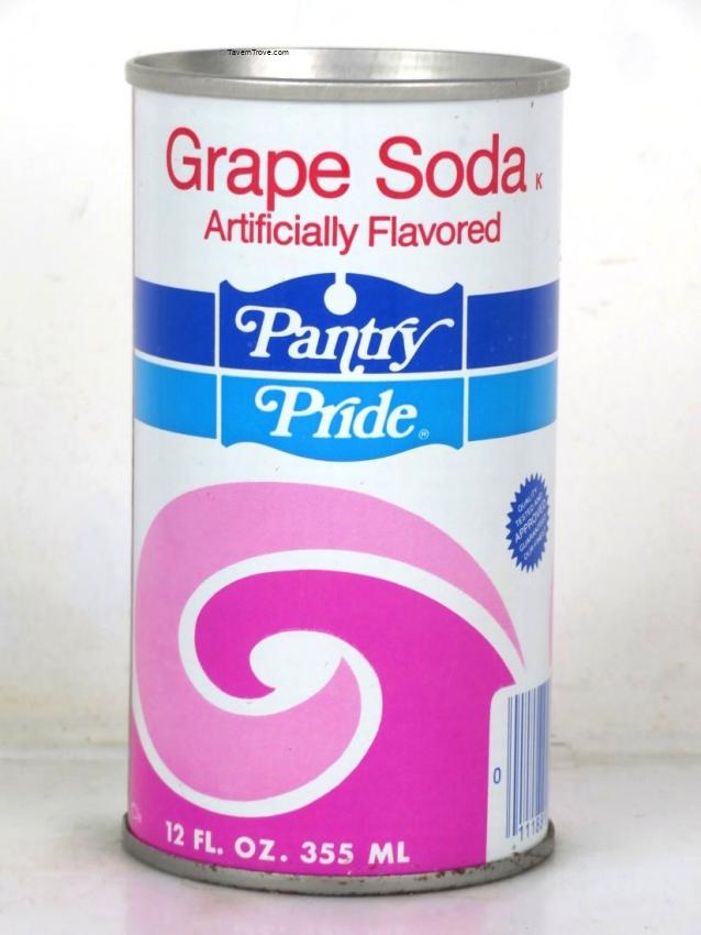 Pantry Pride Grape Soda 12oz Ring Top Can Philadelphia