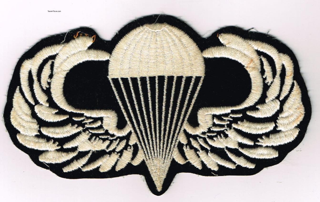 Army US Airborne 6¾ Paratrooper Parachute Back Patch