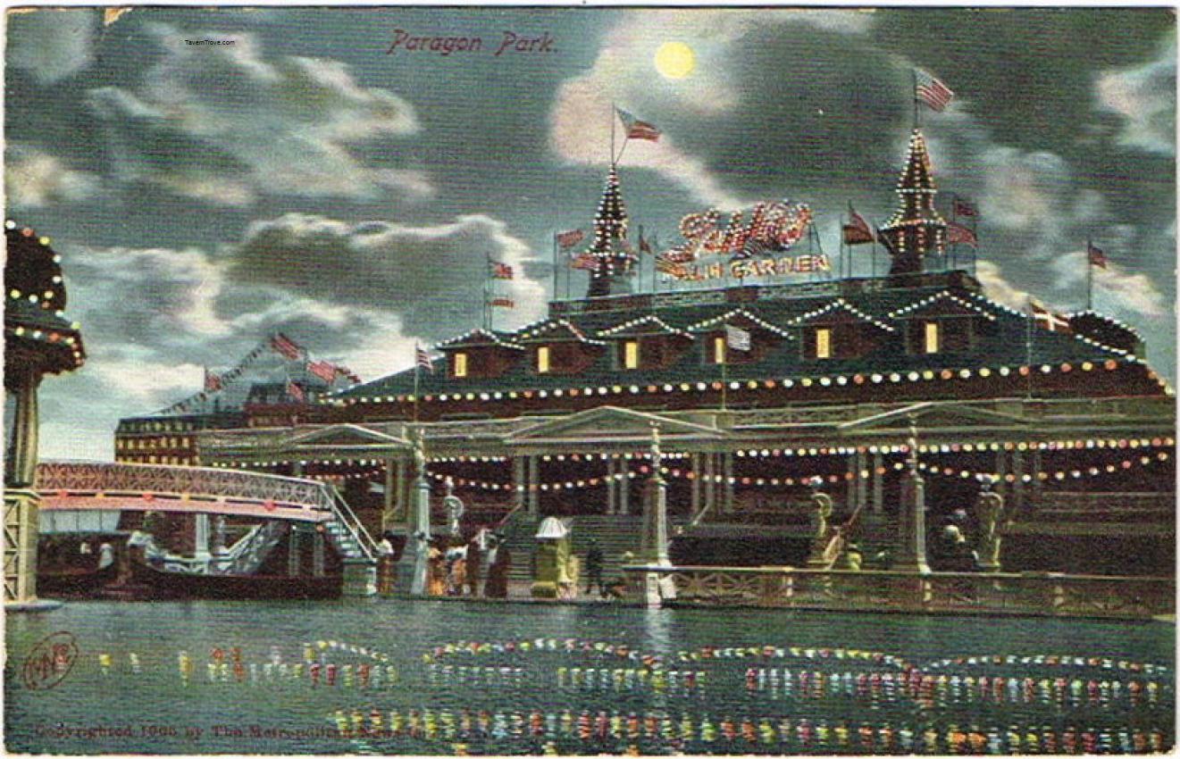 Schlitz Palm Garden at Paragon Park Night Scene