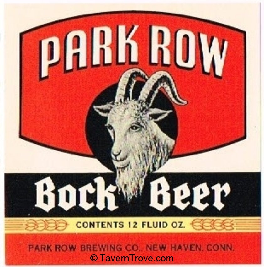 Park Row Bock  Beer