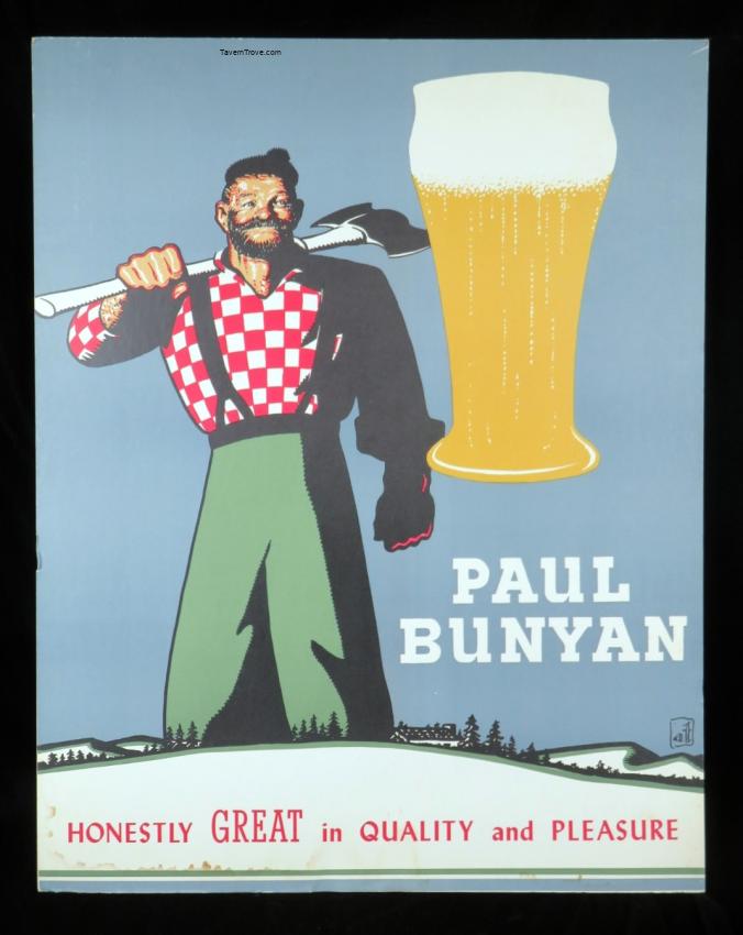 Paul Bunyan Beer Easel Back