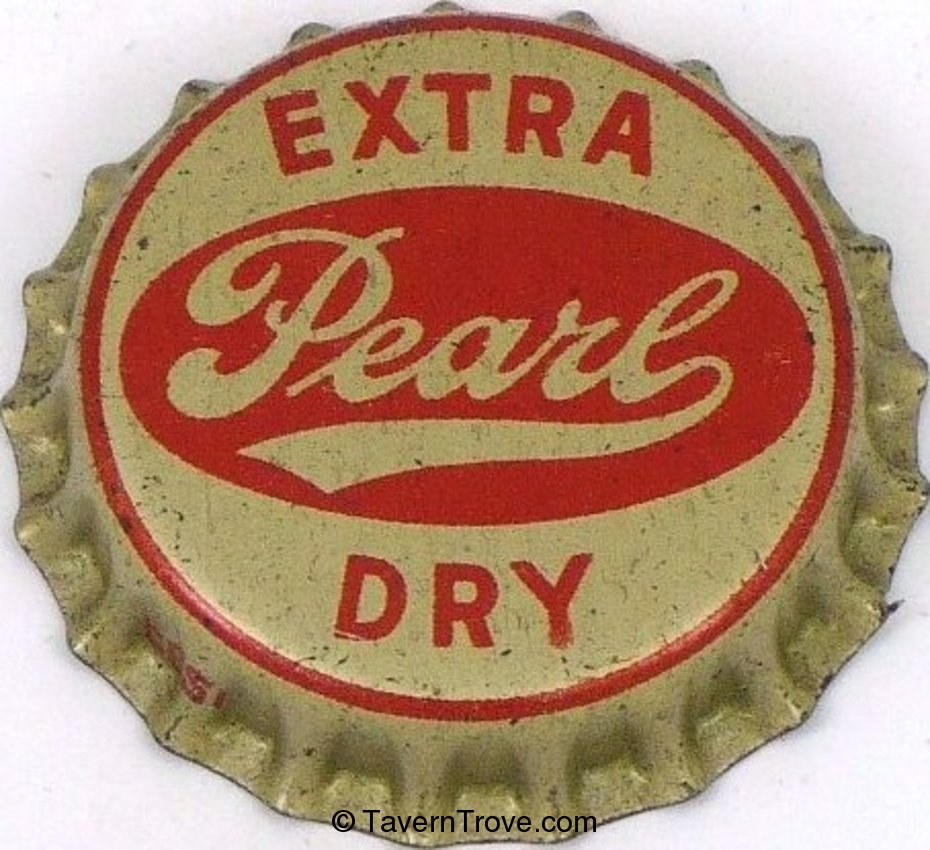 Pearl Extra Dry Beer (silver & red)
