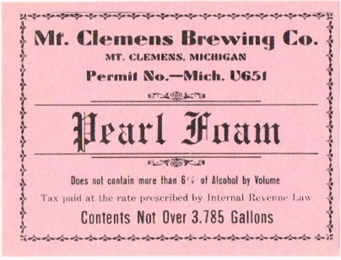 Pearl Foam Beer