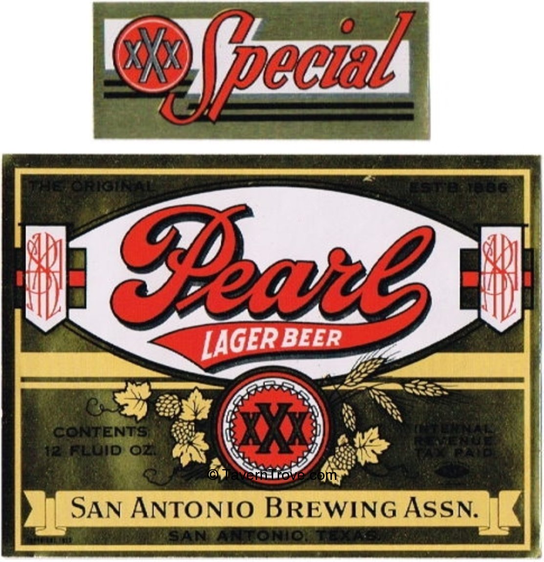 Item 44473 1945 Pearl Lager Beer Label WS10606f