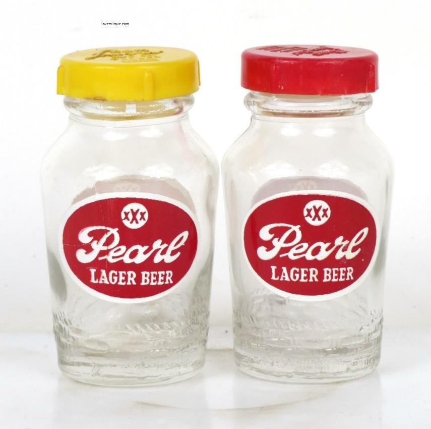 Pearl Lager Beer Salt & Pepper Shakers