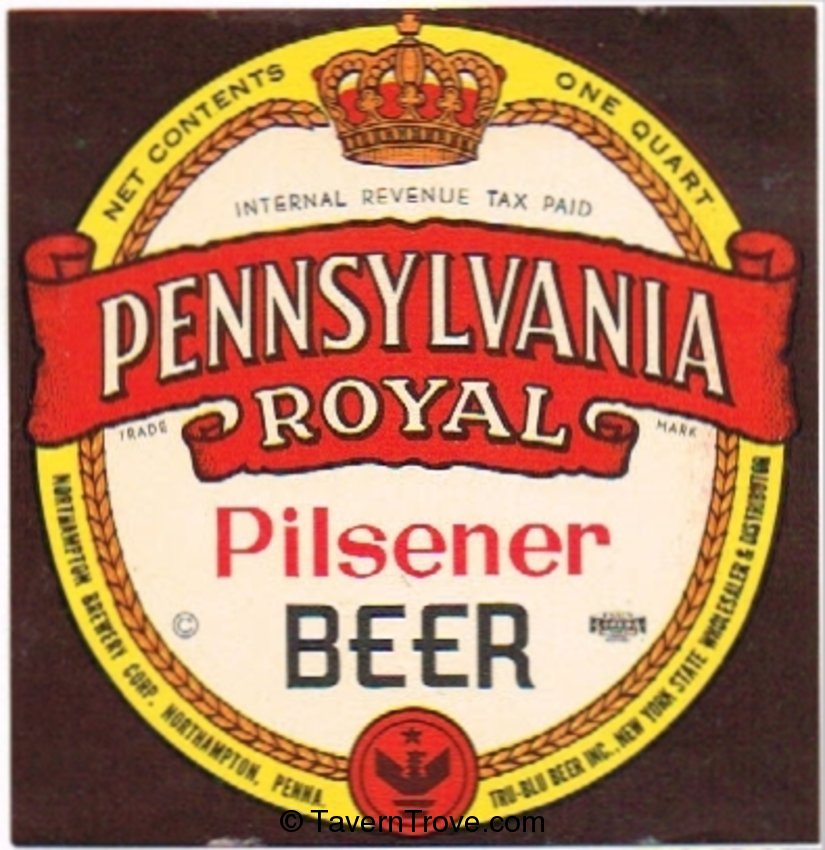 Pennsylvania Royal Pilsener Beer 