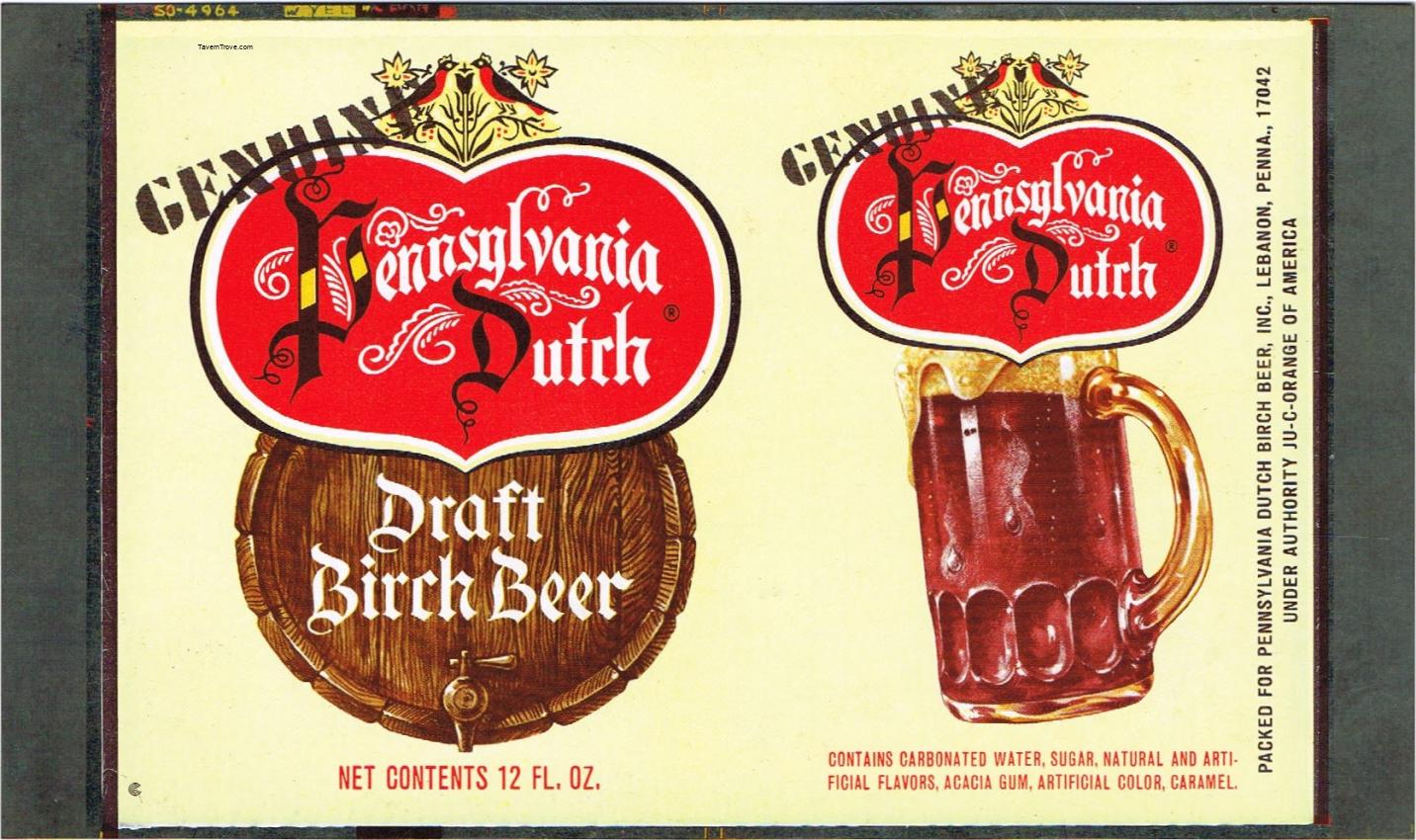 Pennsylvania Dutch Draft Birch Beer Lebanon