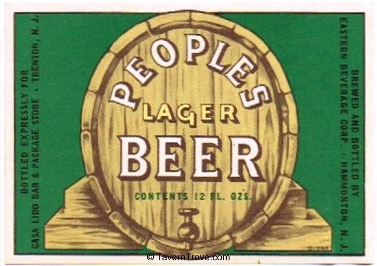 Peoples Lager Beer 