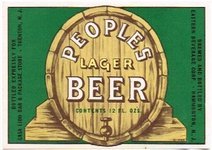 Peoples Lager Beer 