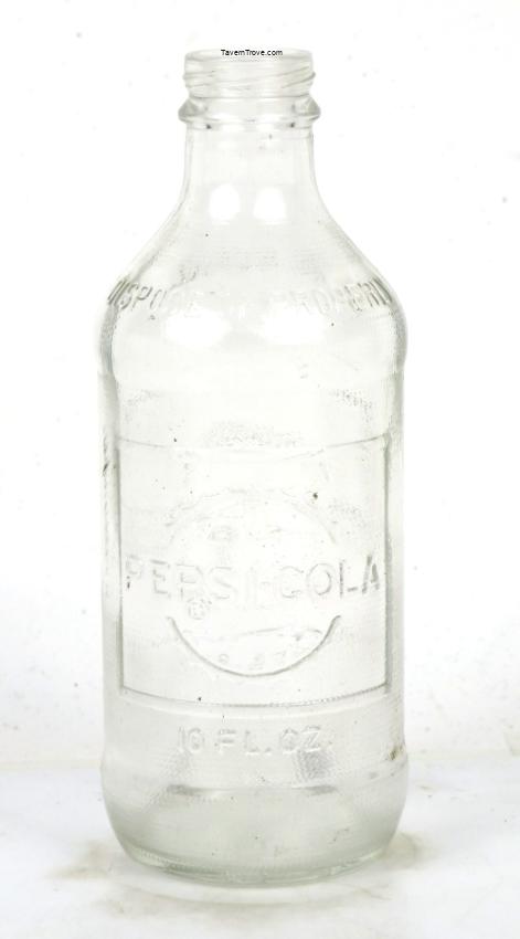 Pepsi Cola 10oz Embossed One-Way Bottle
