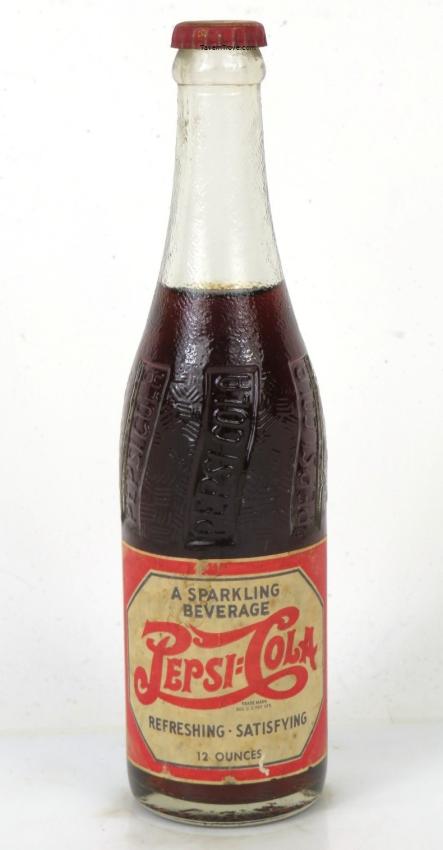 Pepsi-Cola Double Dot Full Bottle South Carolina