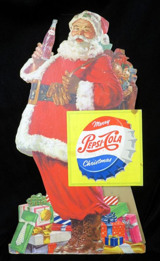 Pepsi Cola Santa Claus & Christmas Presents Easel-Back