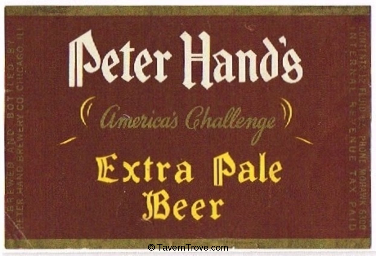 Peter Hand's Extra Pale  Beer