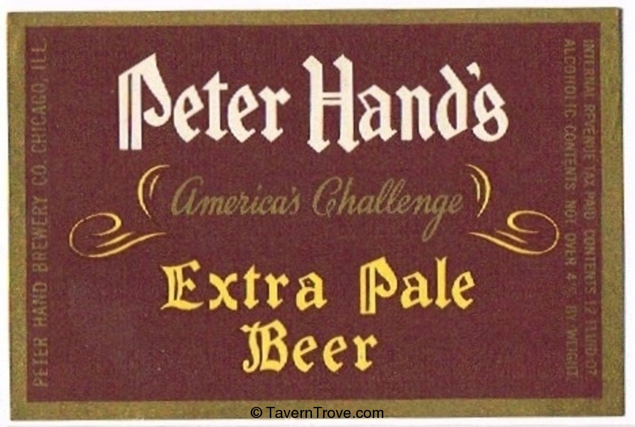 Peter Hand's Extra Pale Beer