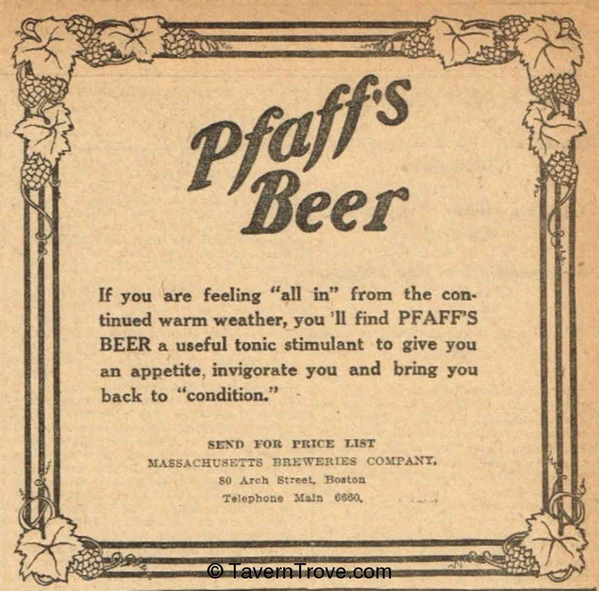 Pfaff's Beer
