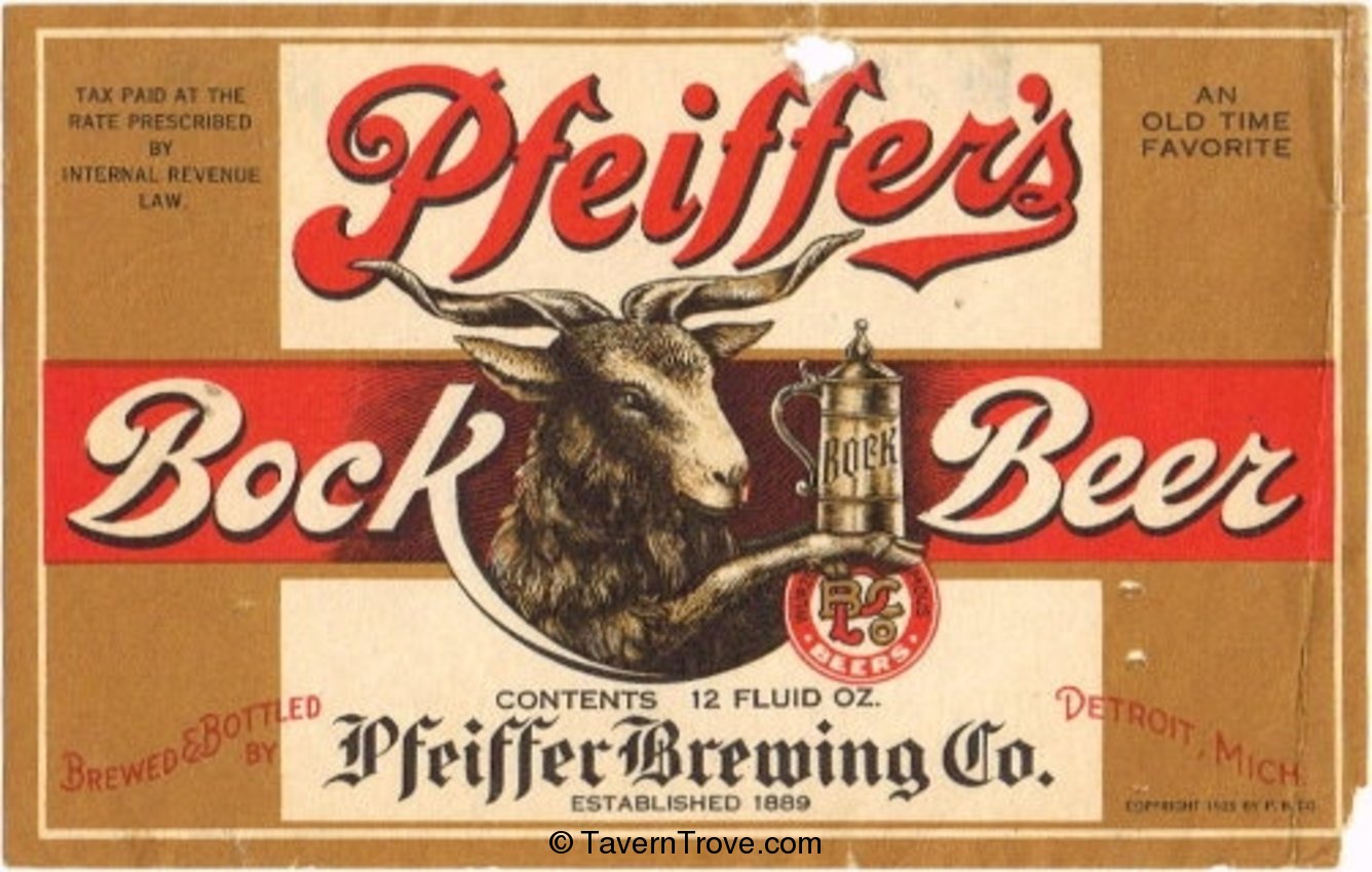Pfeiffer Bock Beer 