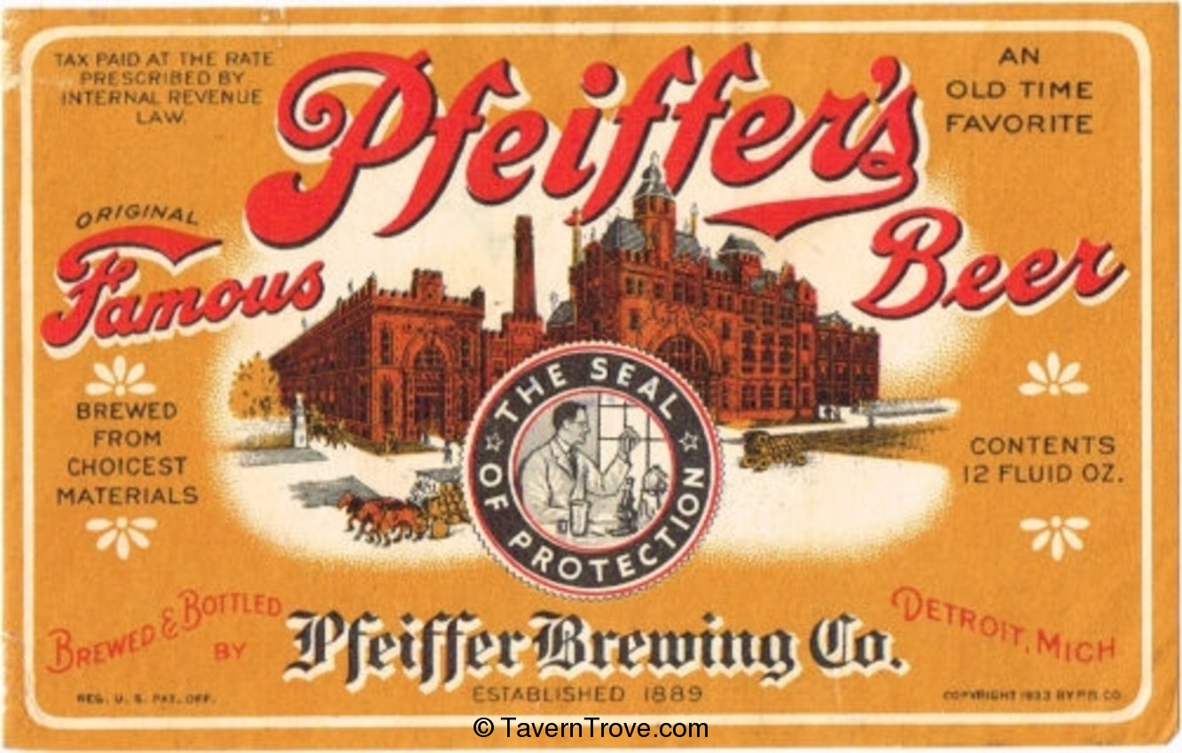 Pfeiffer's Famous Beer 