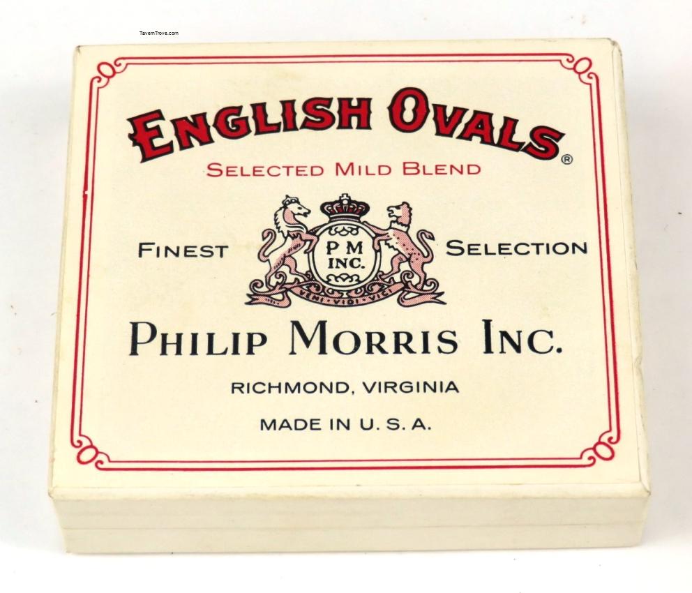 Tobacco Philip Morris English Ovals Cigarette Box Richmond Virginia