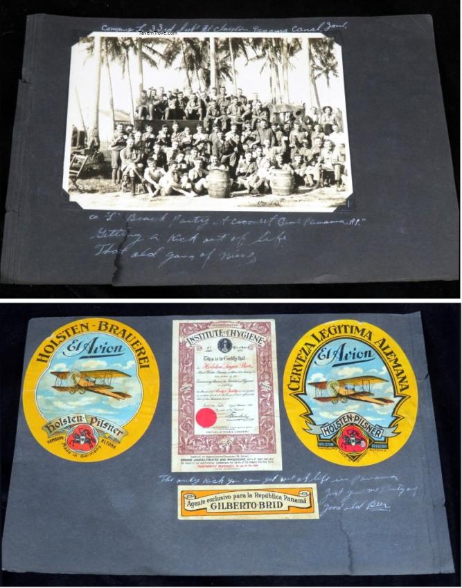Photo Party at Coconut Grove, Panama With El Avion Beer Labels
